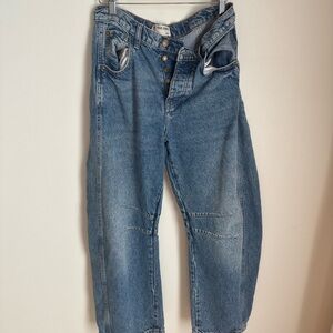 Free people barrel jeans